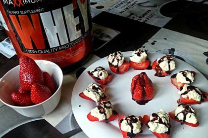 Jagode z vanilijevo smetano